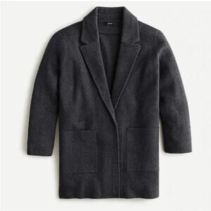 J. Crew Sophie Merino Wool Open Front Sweater Cardigan Blazer